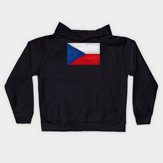 Czech Flag Kids Hoodie by Dojaja